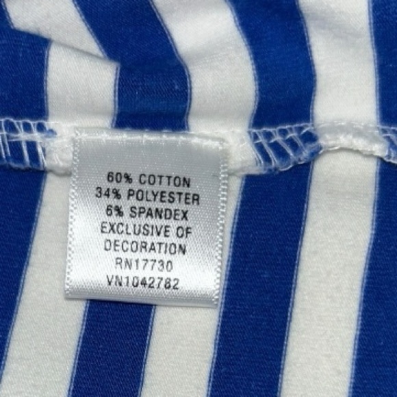 Converse One Star Sleeveless Dress M Blue, White Striped - Picture 9 of 11